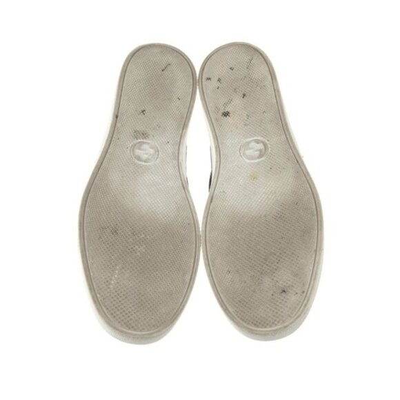 Gucci Mens Black Leather Bee & Star Embroidered Slip-On Loafers - Picture 5 of 5